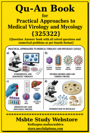 Practical Approaches to Medical Virology and Mycology 325322 MSBTE QuAn Book cover