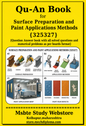 Surface Preparation and Paint Applications Methods 325327 MSBTE QuAn Book cover