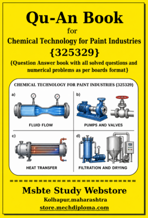 Chemical Technology for Paint Industries 325329 MSBTE QuAn Book cover