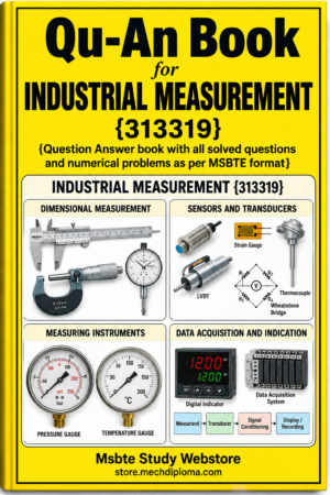 Industrial Measurements (313319) MSBTE QuAn Question Answer Book