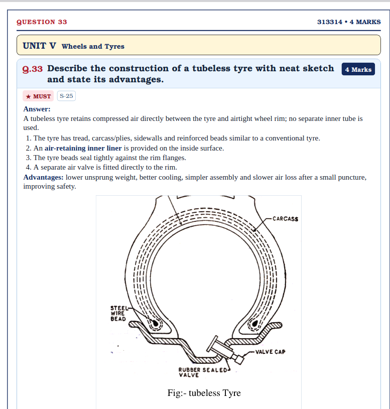 Automobile Transmission Systems (313314) MSBTE QuAn Question Answer Book - Image 2