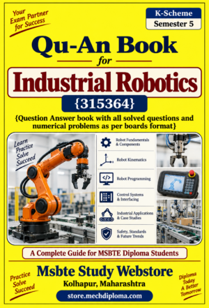 Industrial Robotics (315364) MSBTE QuAn Question Answer Book