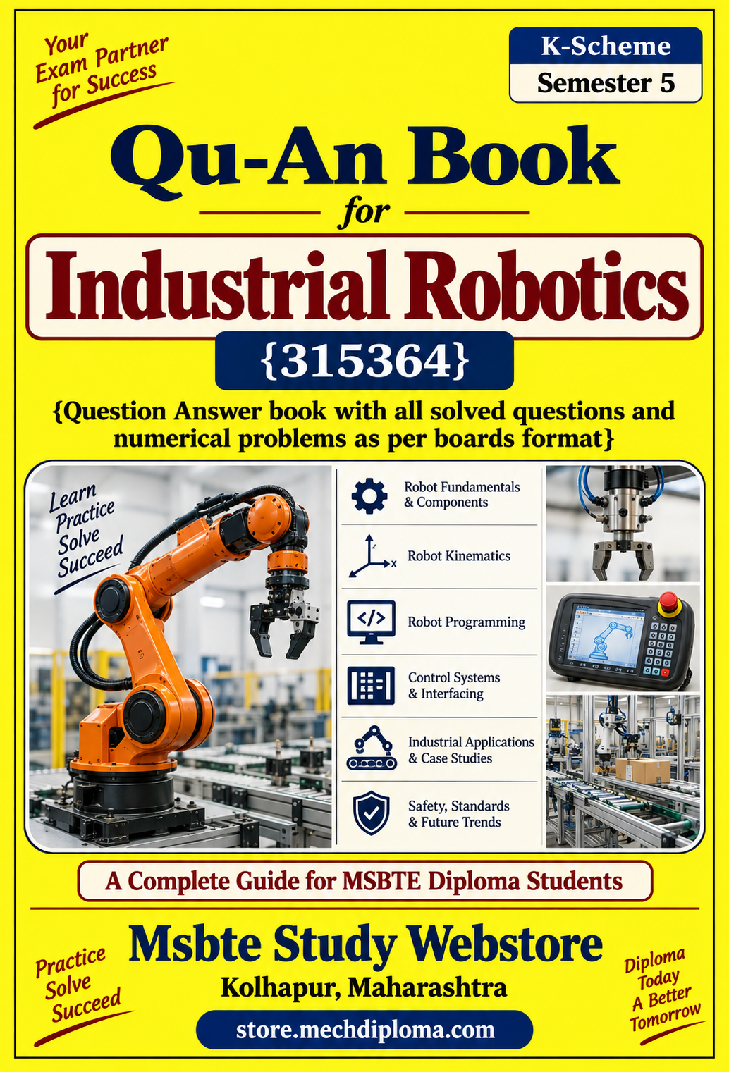 Industrial Robotics (315364) MSBTE QuAn Question Answer Book