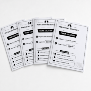 MSBTE computer semester 5 solution pack A4 stapled paper solution booklets