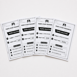 SOM FMM Thermal and Production Drawing A4 stapled paper solution booklets
